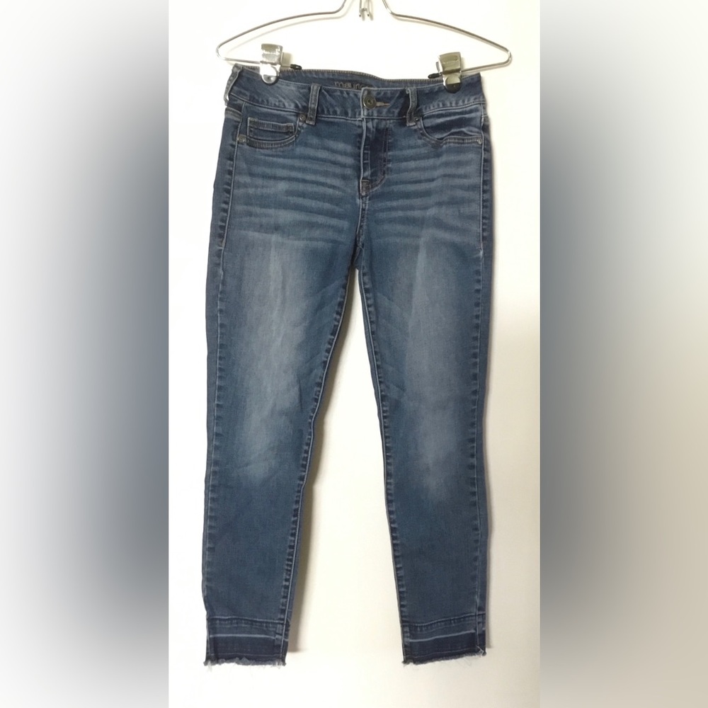 Maurice’s stretch denim ankle jeans.